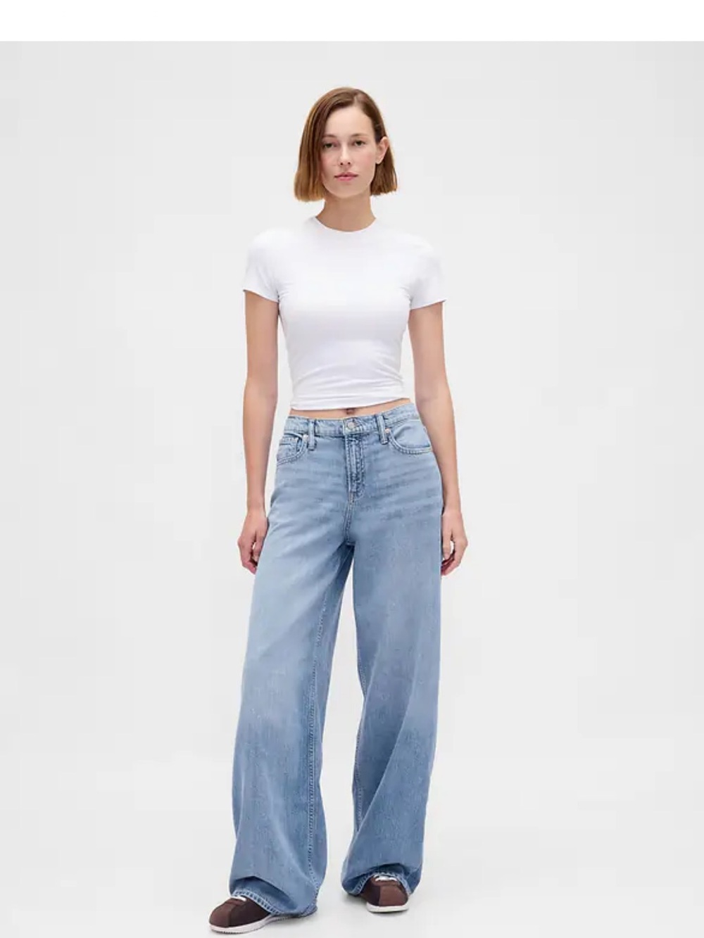 Gap 30P Mid Rise UltraSoft Baggy Jeans